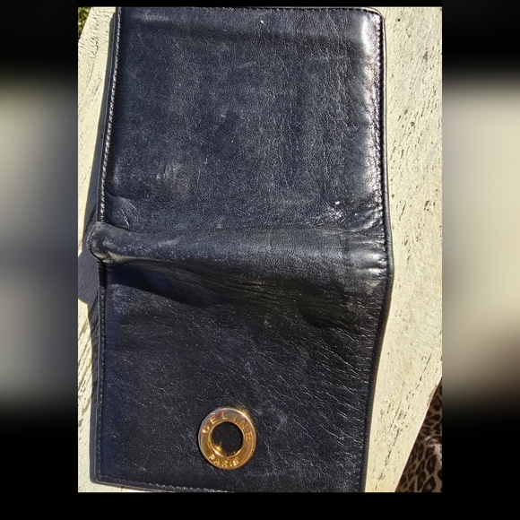 Celine Black Leather Wallet With Red Inside ♥️ - Picture 4 of 4